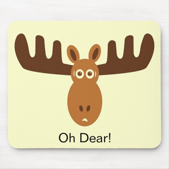 Elche Head_Oh lieb! Mousepad (Vorne)