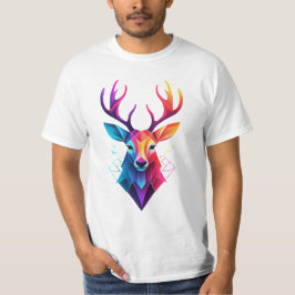 Elche, Hirsche, bunte Kunst T-Shirt