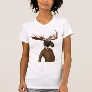 Elche im Anzugs-Porträt T-Shirt