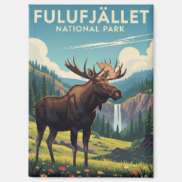 Elche im Fulufjället Nationalpark Schweden Reisen Magnet