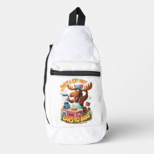 Elche Koch kochen einen Sturm Crossbody Bag