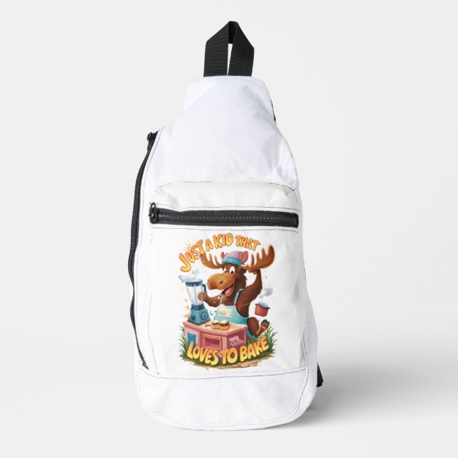 Elche Koch kochen einen Sturm Crossbody Bag (Vorderseite)