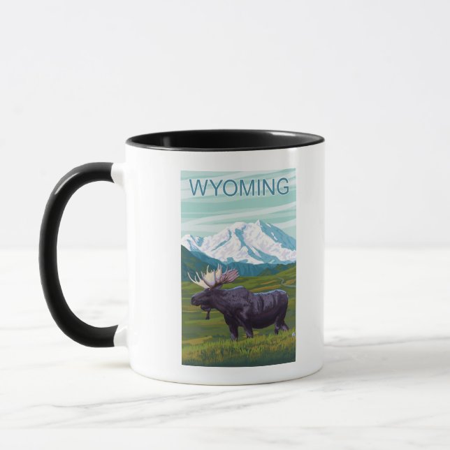 Elche mit BergWyoming Tasse (Links)