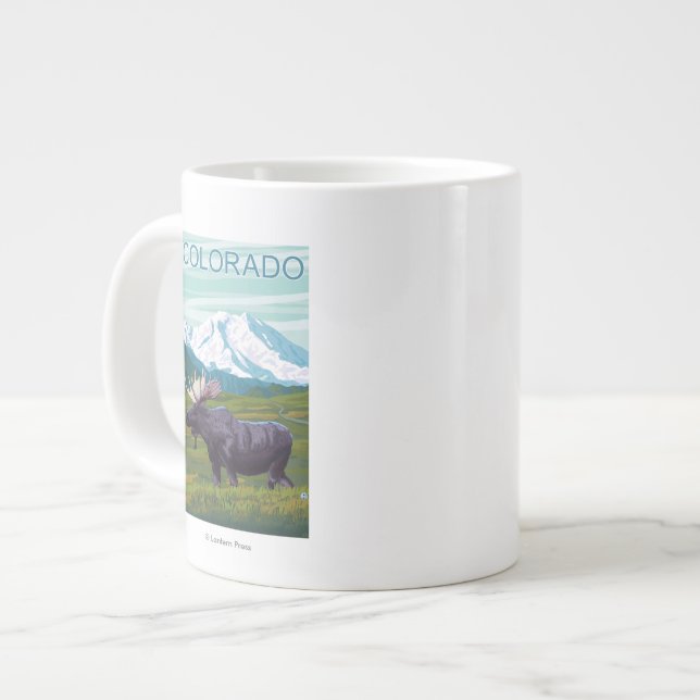 Elche mit MountainColorado Jumbo-Tasse (Vorderseite Links)
