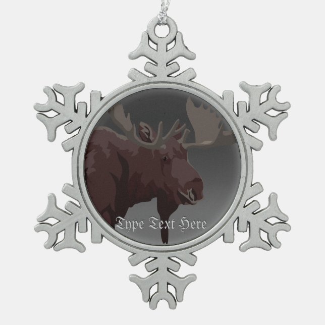 Elche Ornamente Elche Kunst Weihnachtsdekorationen (Vorderseite)