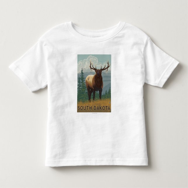 Elche SceneSouth Dakota Kleinkind T-shirt (Vorderseite)