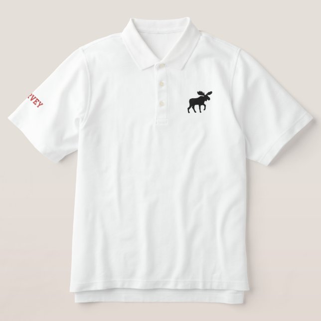 Elche Silhouette Individuelle Name Wildtiere (Design Vorderseite)
