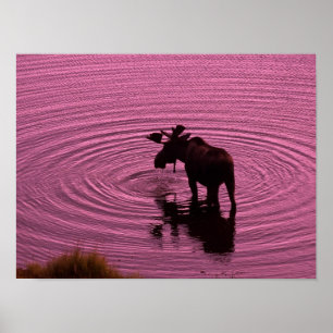 Elche Silhouette Poster