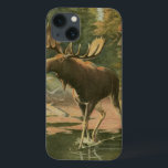 Elche Spaziergänge im Wasser iPhone 13 Hülle<br><div class="desc">Wohnen Sie weit weg von der Natur? Dieses schöne und dennoch klassische Bild vermittelt einen Eindruck von Ruhe und die Farben des Elchs,  der im Wasser spaziert,  sind korrekt,  was dieses Bild sehr realistisch macht. Holen Sie sich diese naturgetreue Kunst auf Ihre Lieblingsprodukte!</div>