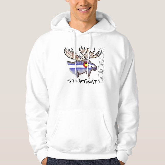Elche Steamboat Springs Colorado Hoodie (Vorderseite)