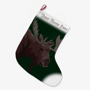 Elche Strumpf Elche Weihnachts-Strumpf Custom Großer Weihnachtsstrumpf