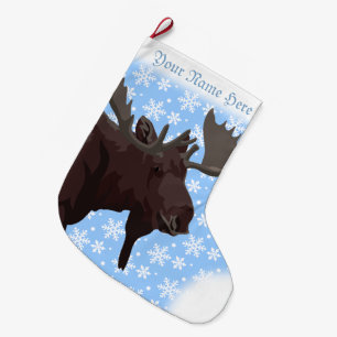 Elche Strumpf Elche Weihnachts-Strumpf Custom Großer Weihnachtsstrumpf