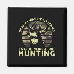 Elchhirsch Jäger Lustiges Elchhirsch Jagd T-Shirt Magnet