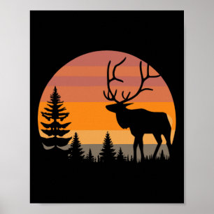 Elchjagd - Lustiger Elkaholic-Hirsch-Elchjäger - H Poster