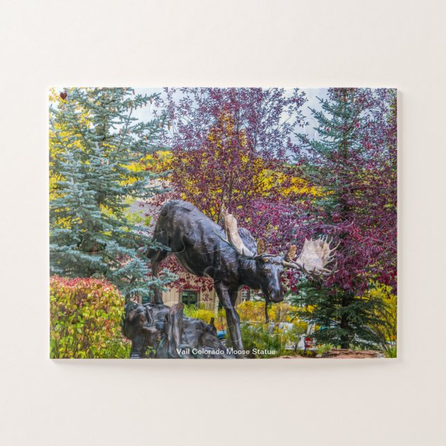 Elchstatue in Vail Colorado (Horizontal)