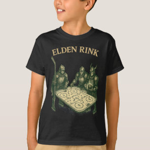 Elden Rink Lustiger Hockey-Ritter Parodie Fantasy- T-Shirt