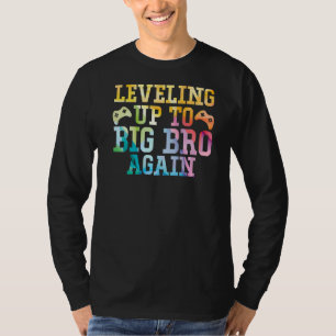 Elder Brother Gaming Quote Gamer Puffer Text T-Shirt