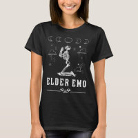 Elder Emo Goth Moon Phases Skeleton Scene 2000s Al
