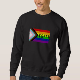Elder Futhark Liebe Progressive Stolperflagge Sweatshirt