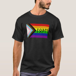 Elder Futhark Liebe Progressive Stolperflagge T-Shirt