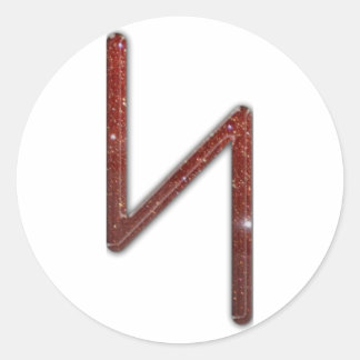 Elder Futhark Rune Sol Runder Aufkleber