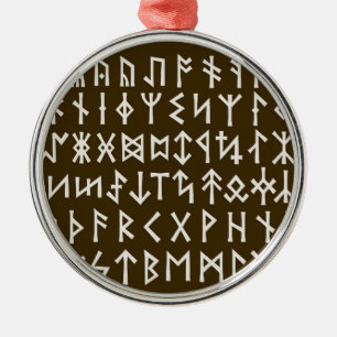 Elder Futhark Runen Ornament Aus Metall
