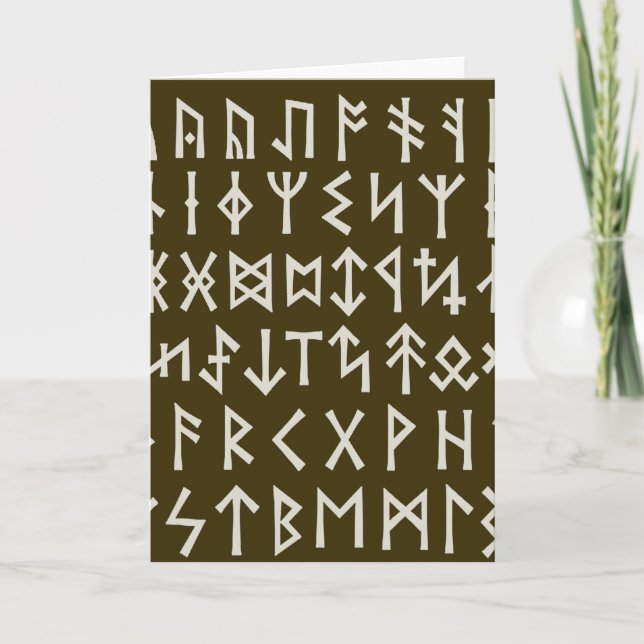 Elder Futhark Runes Karte (Vorderseite)
