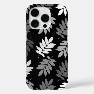 Elder Leaf Lg Muster Schwarz Weiß Grau iPhone 16 Pro Hülle