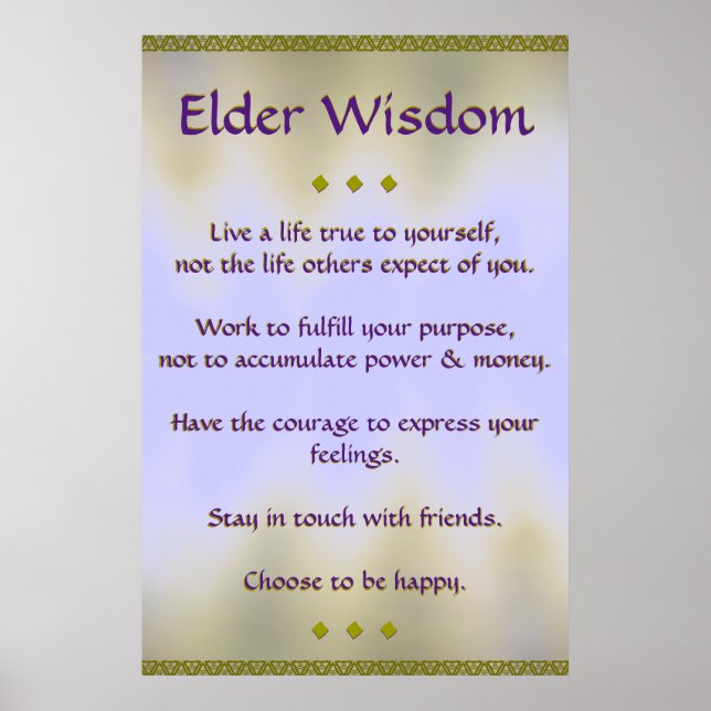 Elder Wisdom III Poster (Vorne)