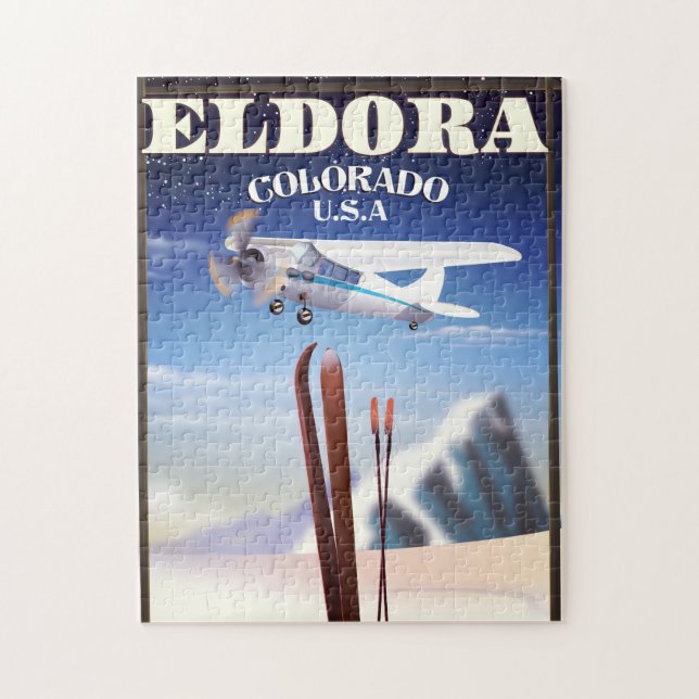 Eldora Colorado Reiseplakat. (Vertikal)