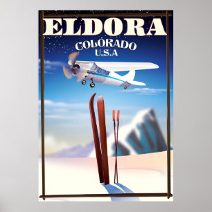 Eldora Colorado Reiseplakat. Poster