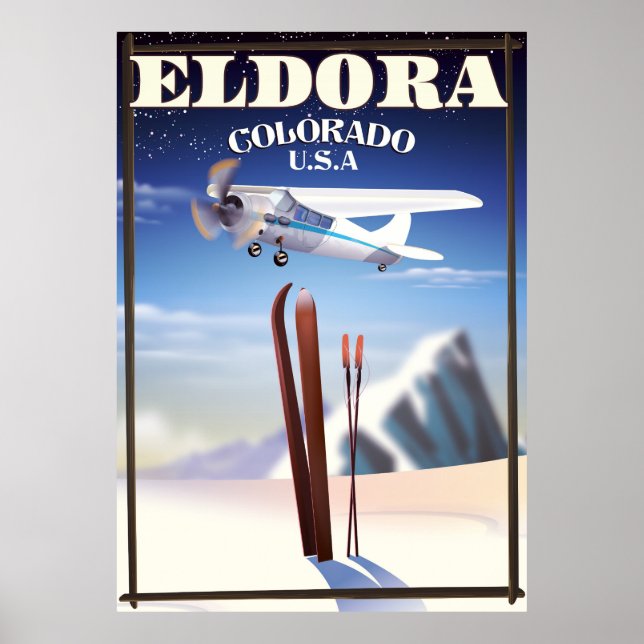 Eldora Colorado Reiseplakat. Poster (Vorne)