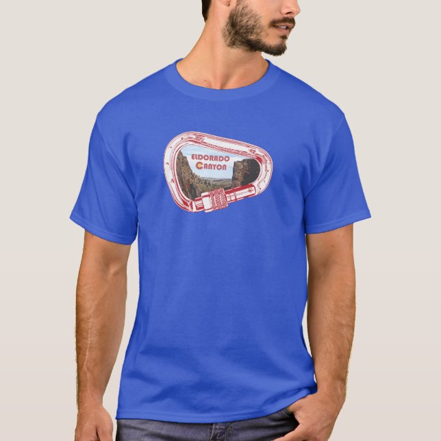 Eldorado Canyon Klettersteig Carabiner T-Shirt (Vorderseite)