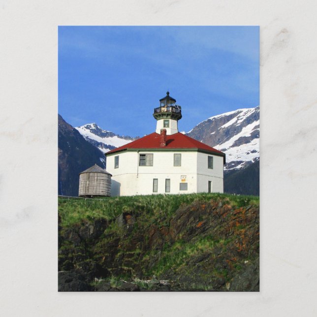 Eldred Rock Lighthouse Postkarte (Vorderseite)