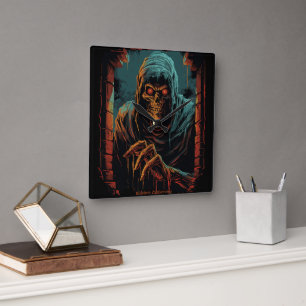 Eldritch Awakening Quadratische Wanduhr