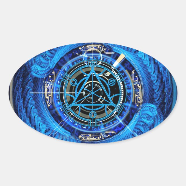 Eldritch Esoteric Ovaler Aufkleber (Vorderseite)