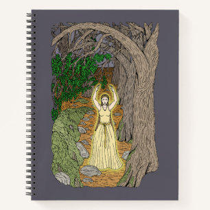 Eldritch Mistress (Fairy Lady in Woods) Notizbuch