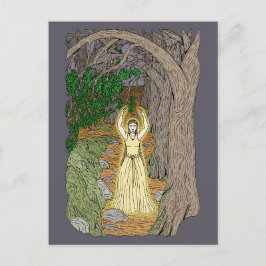 Eldritch Mistress (Fairy Lady in Woods) Postkarte