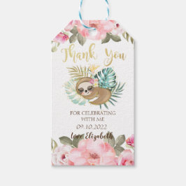 Eleagant Gold Glitzer Unicorn, Blumenbabydusche Geschenkanhänger