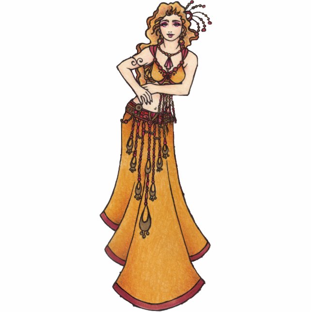 Eleanor Belly Dancer Fotoskulptur Ornament (Vorne)