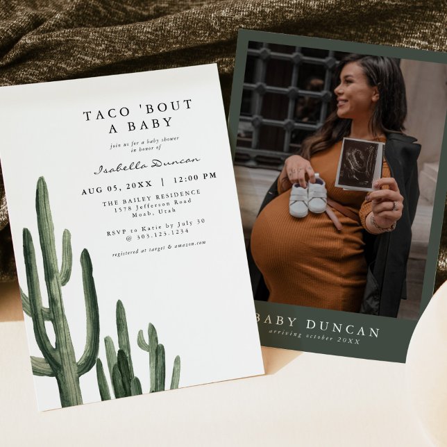 ELEANOR Cactus Bout a Baby Fiesta Baby Shower Einladung (Von Creator hochgeladen)