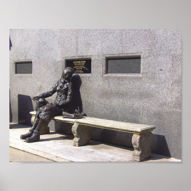 Eleanor Rigby Statue, Liverpool, UK. Poster (Vorne)