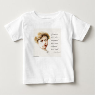 Eleanor Roosevelt beim Malen & Zitat "Große Köpfe" Baby T-shirt