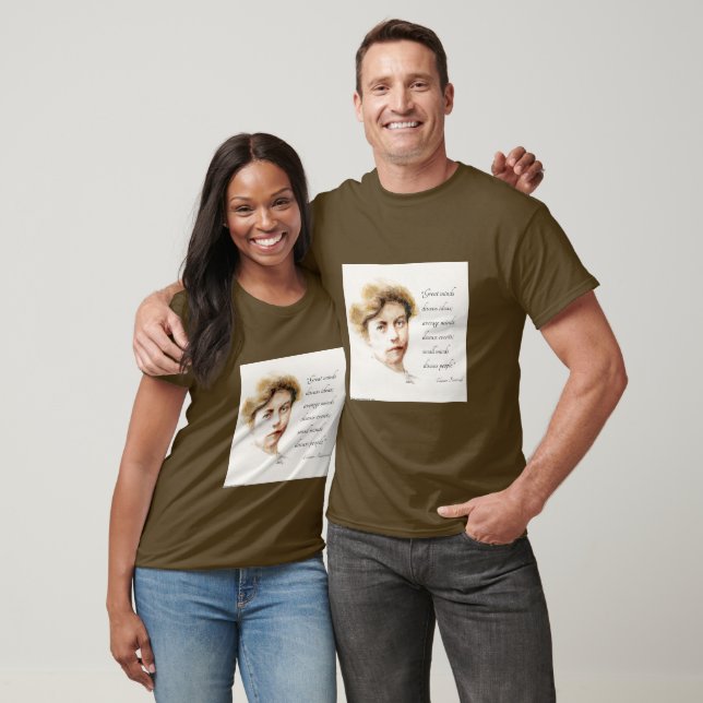 Eleanor Roosevelt & Great Minds Quote  T-Shirt (Unisex)