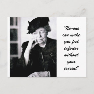 Eleanor Roosevelt - Niemand kann Ihnen das Gefühl Postkarte