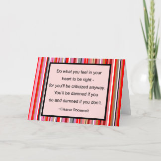 Eleanor Roosevelt Quote Card Karte