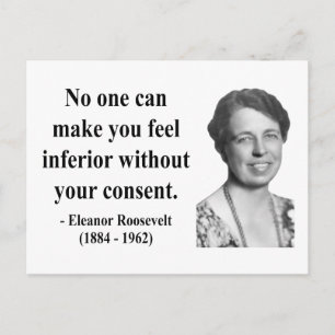 Eleanor Roosevelt Zitat 1b Postkarte