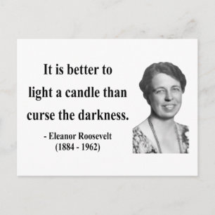 Eleanor Roosevelt Zitat 3b Postkarte