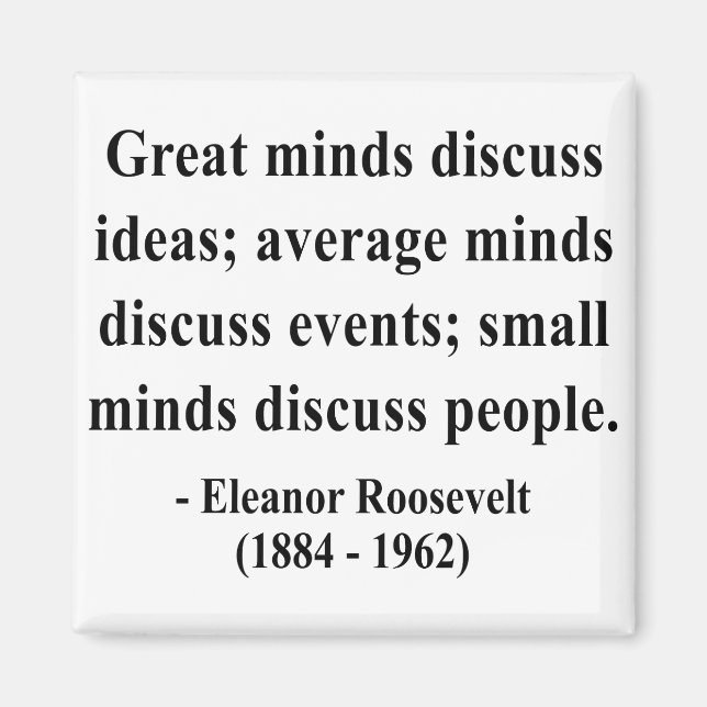 Eleanor Roosevelt Zitat 5a Magnet (Vorne)
