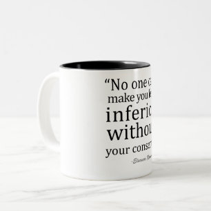 Eleanor Roosevelt Zitate Inspiration Zweifarbige Tasse